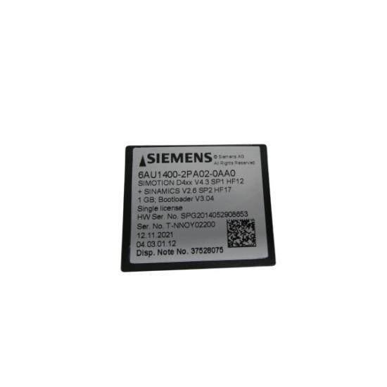 Siemens 6AU1400-2PA02-0AA0 Flash Card